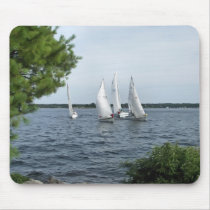 Sail Boats on the St Lawrence mousepads by joelor Sail Boats on the St Lawrence mousepads