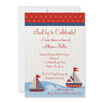 Sail By to Celebrate Baby Shower invitations