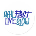 Sail Fast button stickers
