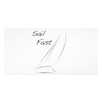 Sail Fast Customized Photo Card