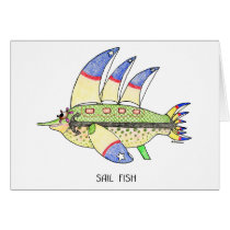 Sail Fish Card by Perpertual_Art Sail Fish Card