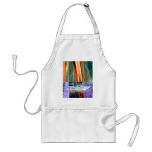 Sailboat Abstract Intangible Sailing Decor Gifts Aprons