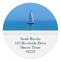 Sailboat Address Labels stickers by KELLBELL535 Sailboat Address Labels stickers