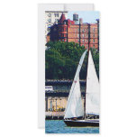 Sailboat Against Manhattan Skyline rack cards