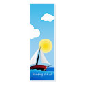 Sailboat and sun - bookmark business cards by Kidsplanet Sailboat and sun - bookmark business cards