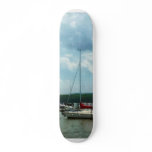 Sailboat at Dock Cold Springs NY Skateboards