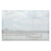 Sailboat at Dock Cold Springs NY Stationery Design