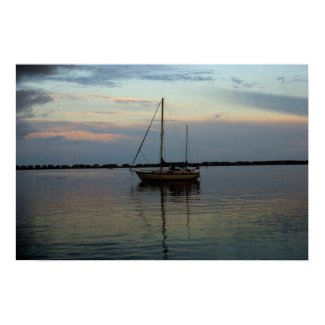 Sailboat at Dusk print