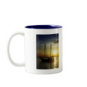 sailboat at sunset mugs