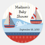 Sailboat Baby Shower Sticker