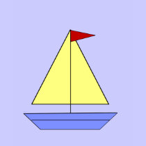 Sailboat - Basic Dark T-Shirt