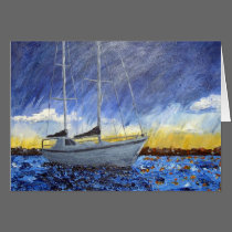 Sailboat Birthday Card cards