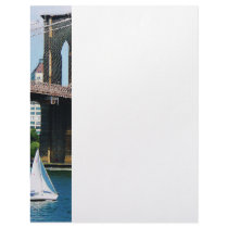 Sailboat by the Brooklyn Bridge Letterhead Design