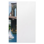 Sailboat by the Brooklyn Bridge Custom Stationery