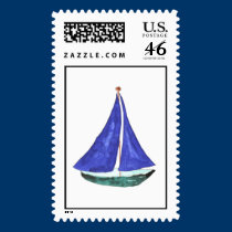 Sailboat Custom Postage stamps