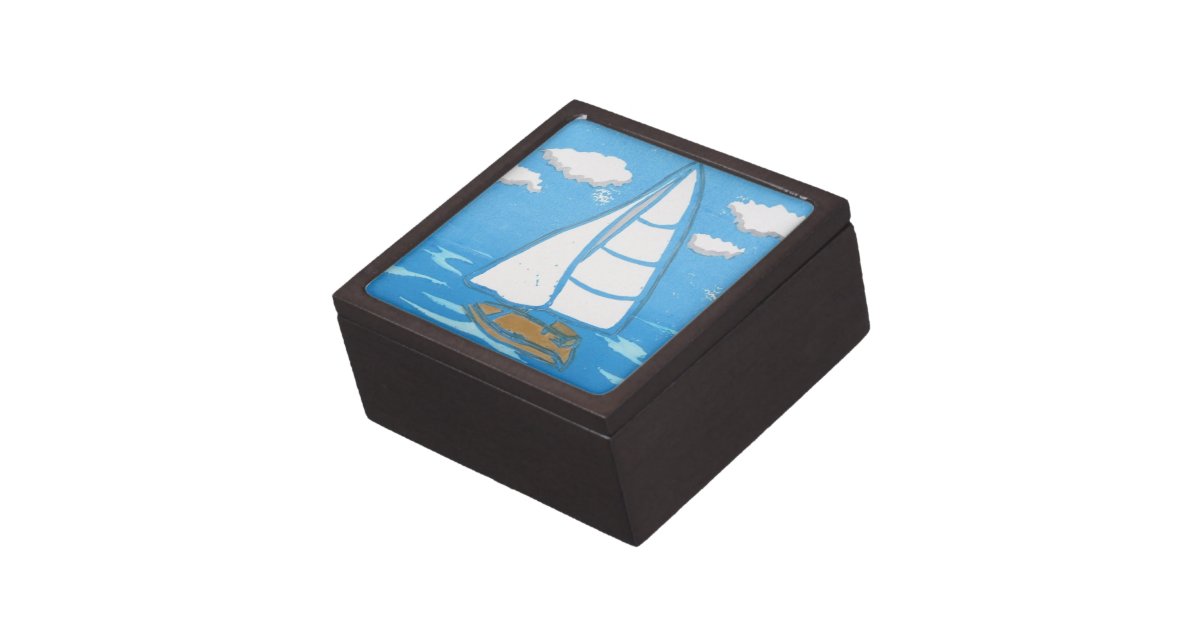 Sailboat Gift Box Zazzle