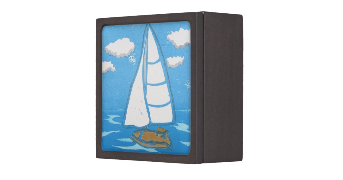 Sailboat Gift Box Zazzle