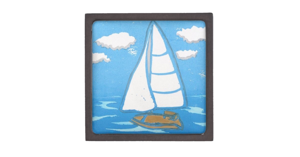 Sailboat Gift Box Zazzle