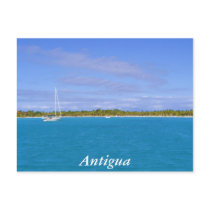 sailboat in Antigua Post Card