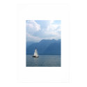 Sailboat, Lake Geneva, Switzerland posters