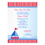 Sailboat Nautical Baby Shower Invitations