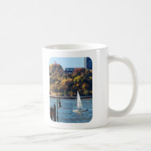 Sailboat Near Chelsea Pier Coffee Mugs