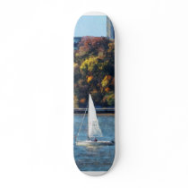 Sailboat Near Chelsea Pier Skate Deck