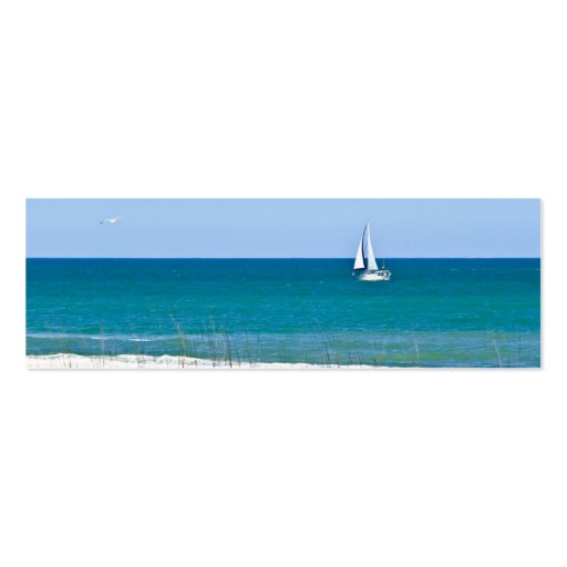 Sailboat on the sea business card