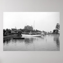 Sailboat on the St. Lawrence River, 1890 Print