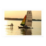 Sailboat picking on Lake Mendota
