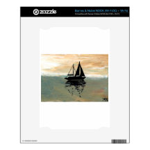 SailBoat Reflections CricketDiane Ocean Stuff Skin For The NOOK