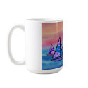 Sailboat Sunrise Mugs mug