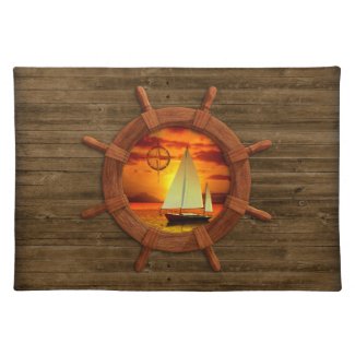Sailboat Sunset placemat