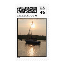 Sailboat Sunset postage by Brearune Sailboat Sunset postage