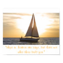 sailboat sunset streight, "ships in  harbor are... posters