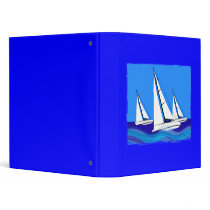Sailboat Trio Vinyl Binder