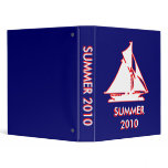 Sailboat White-Red transp Vero Beach The MUSEUM Binder