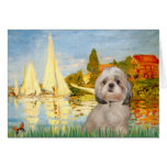 Sailboats #2 - Shih Tzu (Y) Greeting Cards