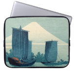 Sailboats and Mount Fuji Electronics Bag Computer Sleeve
