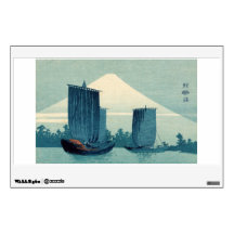 Sailboats and Mount Fuji Wall Stickers