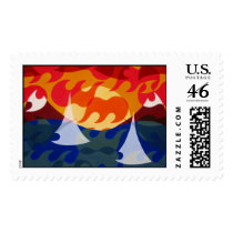 Sailboats and Mountains Stamps