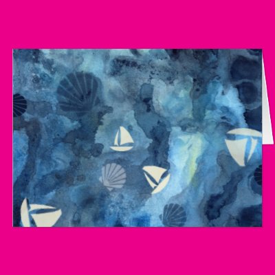 Sailboats and Seashells Greeting Card Zazzle_card Sailboats and Seashells Greeting Card Zazzle_card