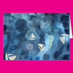 Sailboats and Seashells Greeting Card