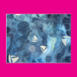 Sailboats and Seashells Postcards