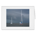Sailboats At Anchor, Titusville FL. cards