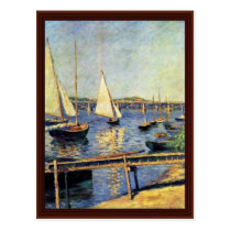 Sailboats At Argenteuil By Caillebotte Gustave postcards