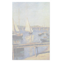 Sailboats At Argenteuil By Caillebotte Gustave Customized Stationery