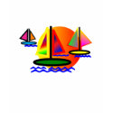Sailboats at Sunset t-shirts by gailg1957 Sailboats at Sunset t-shirts
