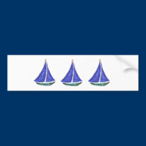 Sailboats Bumper Sticker bumper stickers