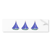 Sailboats Bumper Sticker bumper stickers